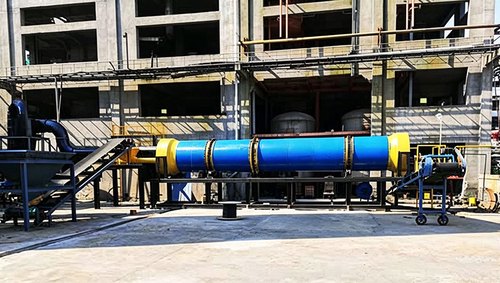 Производственная линия сушилки для химического осадка 1,2×10 м в провинции Хубэй