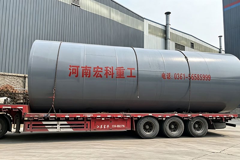 印度Ф3.5X50m年产2万吨赤铁矿回转窑发货