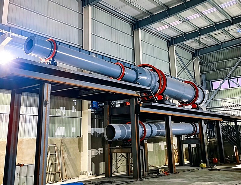 辽宁氧化镁煅烧回转窑安装调试成功