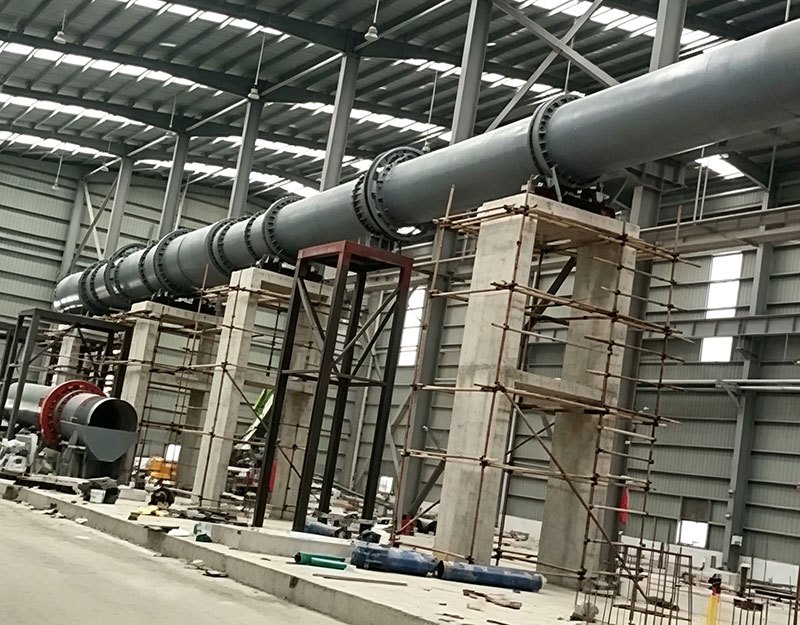 福建龙岩日产200方陶粒回转窑安装现场 福建龙岩日产200方陶粒回转窑安装现场